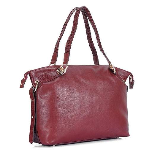 1:1 Gucci 232927 Bamboo Bar Large Tote Bags-Red Bordeaux Leather - Click Image to Close